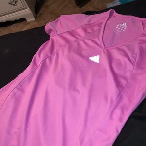 Pink adidas shirt